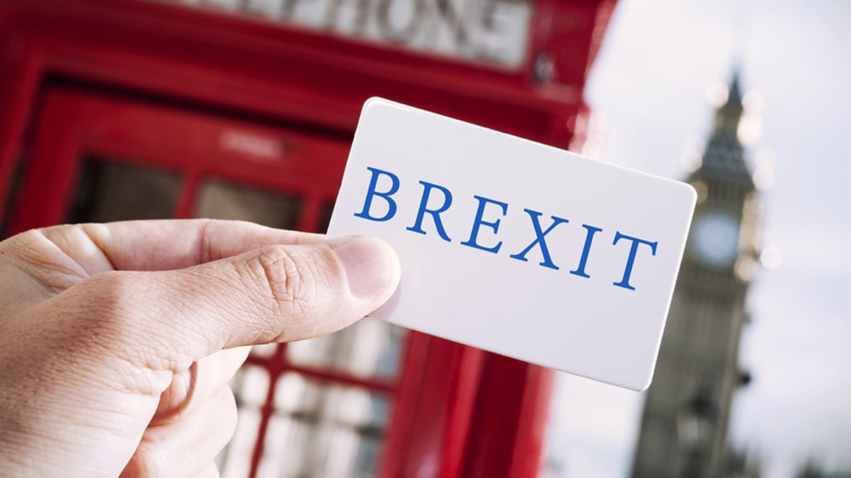 Brexit card in London